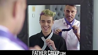 Hot big dick dad and his teen son hardcore gay sex