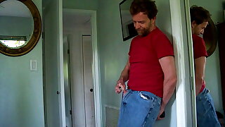 hairyartist-slow seduction in jeans commissioned video