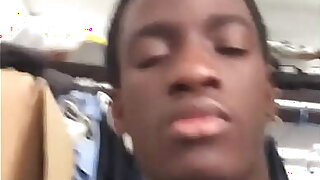 young black dude show dick