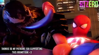 Rtzero Spiderman X Venom X DeadPool Threesome Sfm